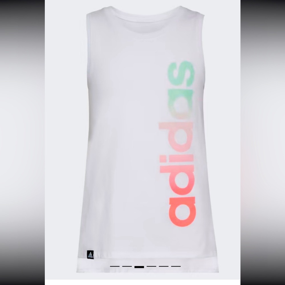 Adidas Girls MUSCLE TANK TOP Active Wear size Small 7/8 Medium 10/12 Tall